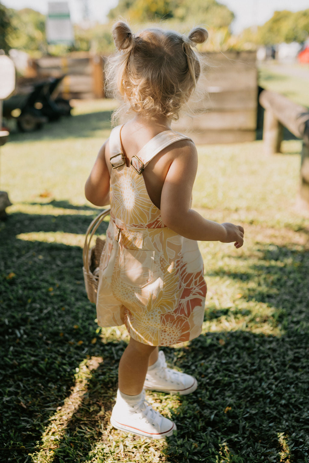Pastel posie shortalls