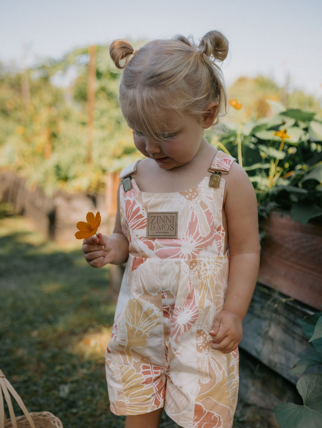 Pastel posie shortalls