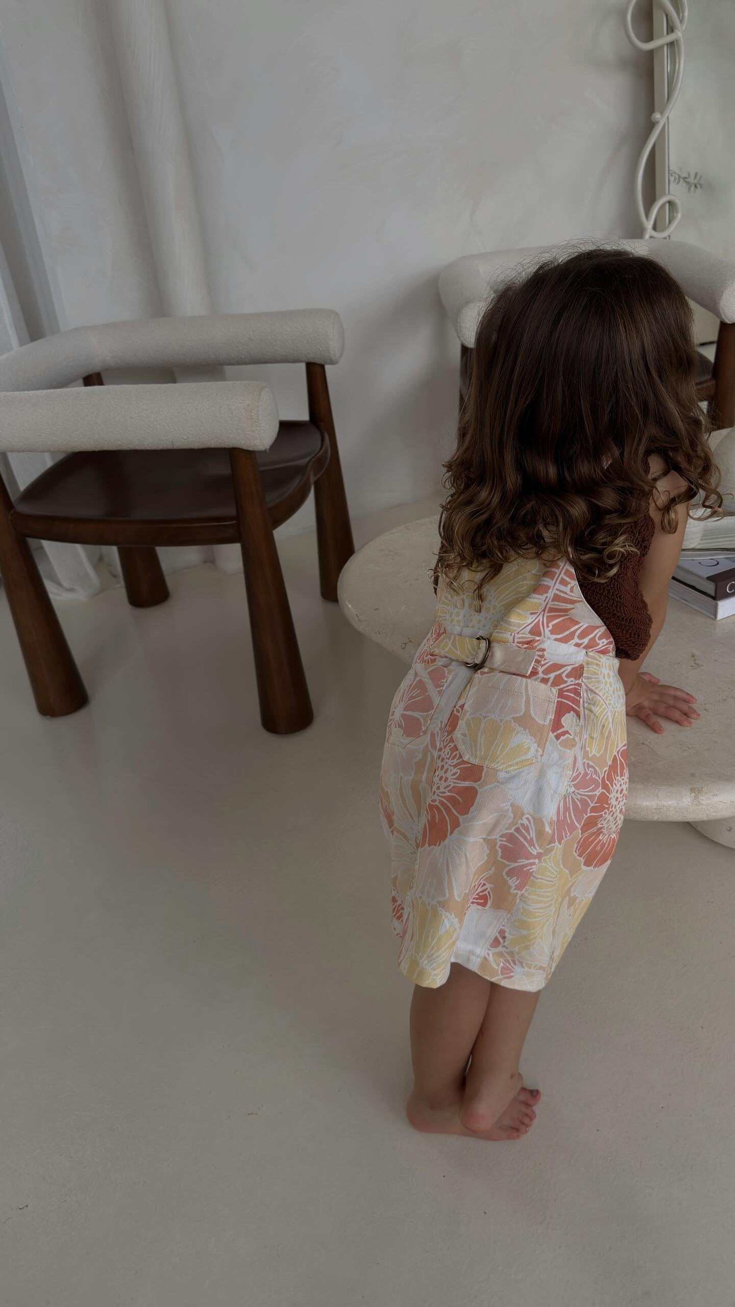 Pastel Posie pinafore