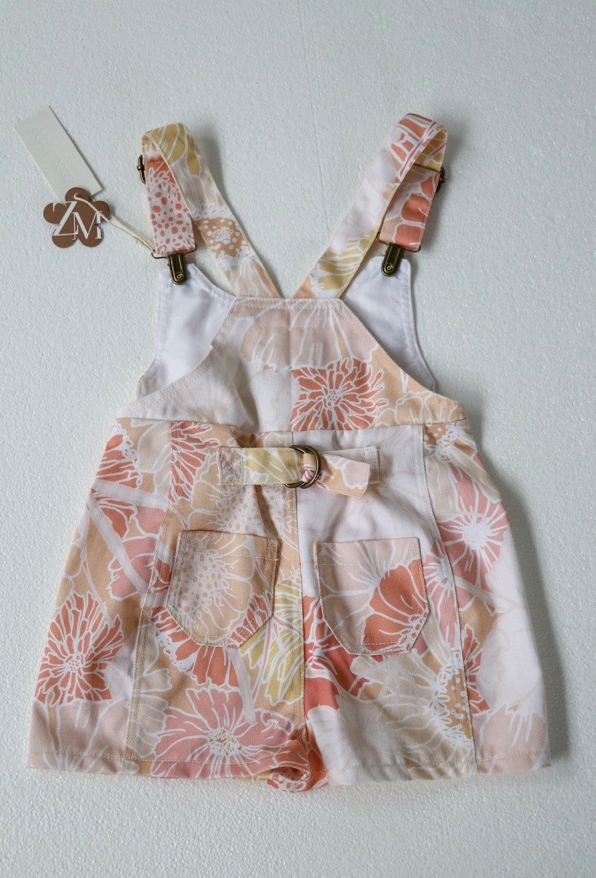 Pastel posie shortalls