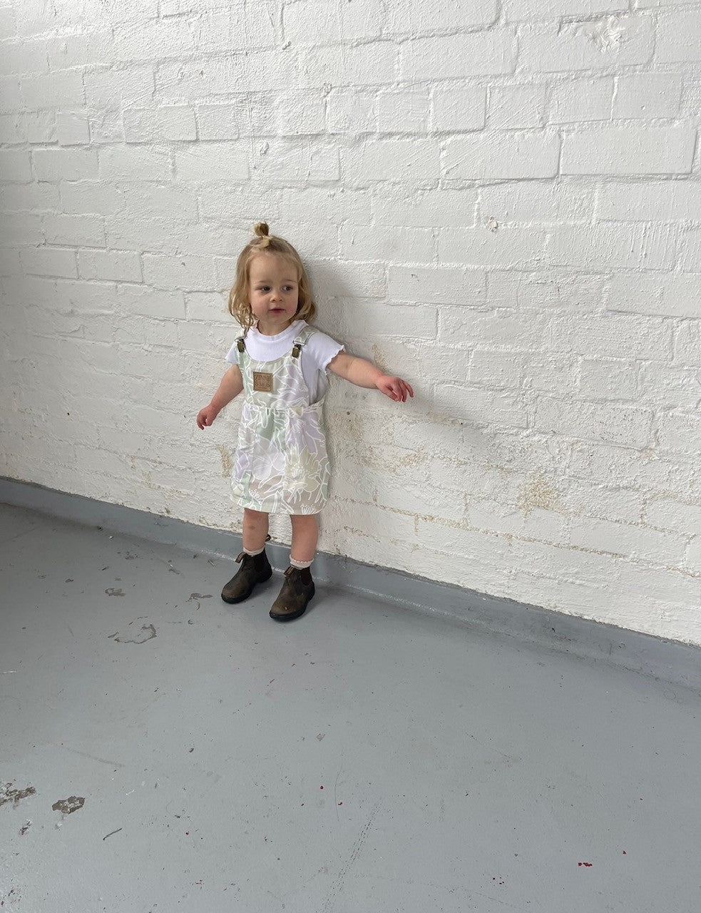Sage sands pinafore