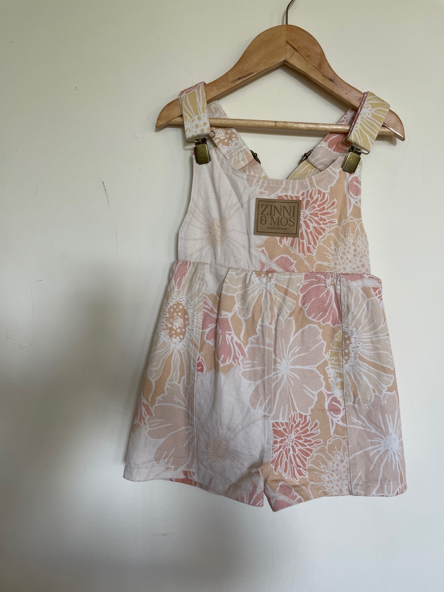 Pastel posie shortalls