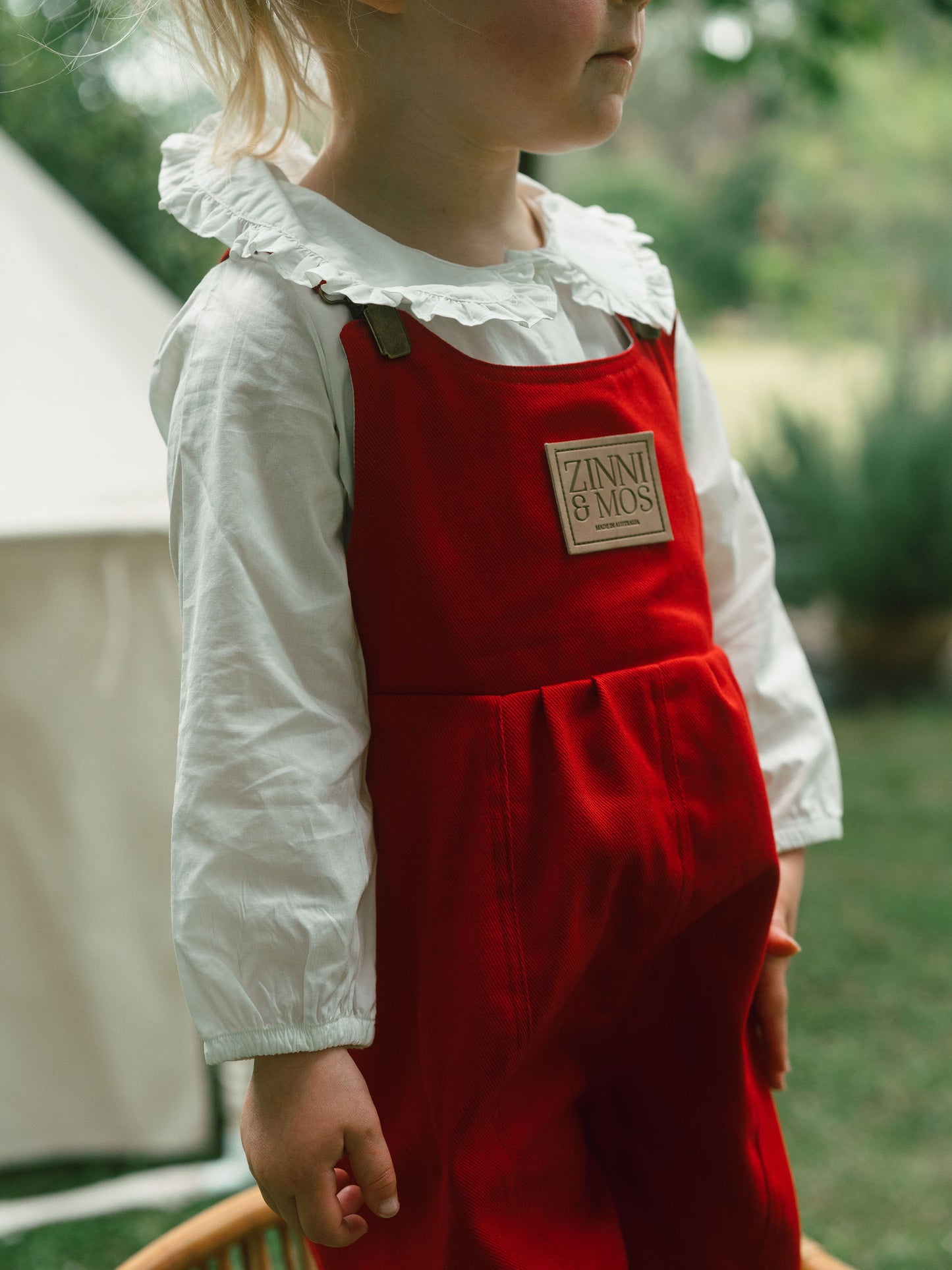 Red shortalls
