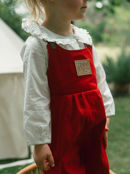 Red shortalls
