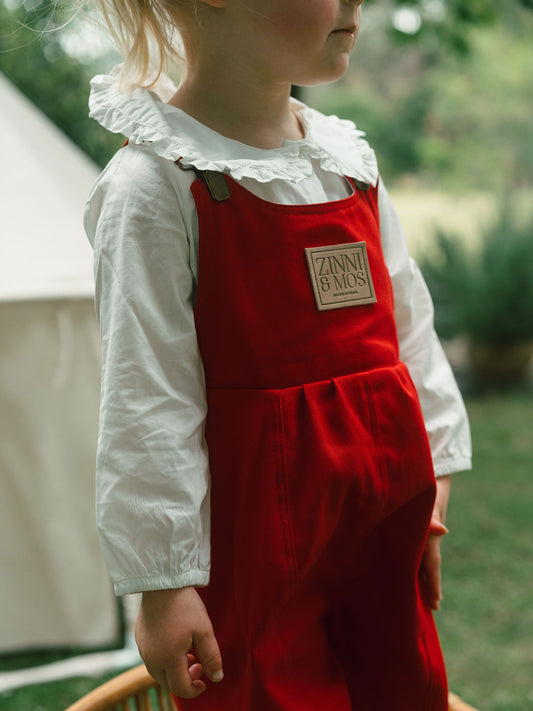 Red shortalls