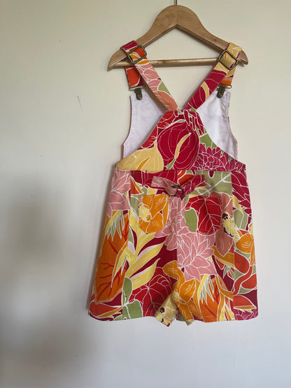 Tropical punch shortalls