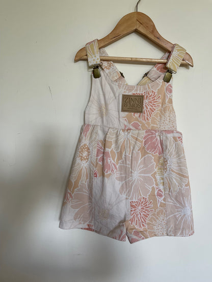 Pastel posie shortalls