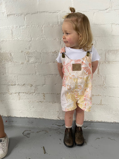 Pastel posie shortalls